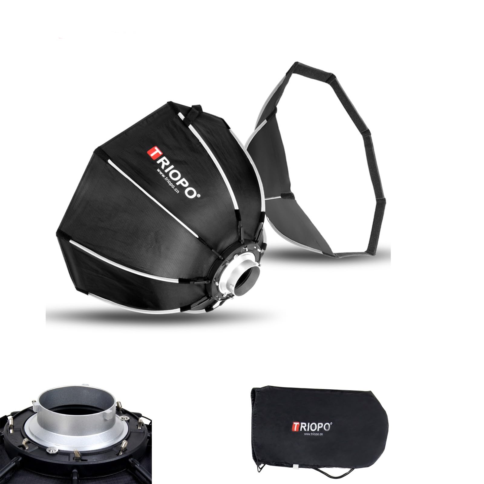 Triopo Softbox 21.6In/55Cm Octagon Soft Boxes Quick Release, Bowen